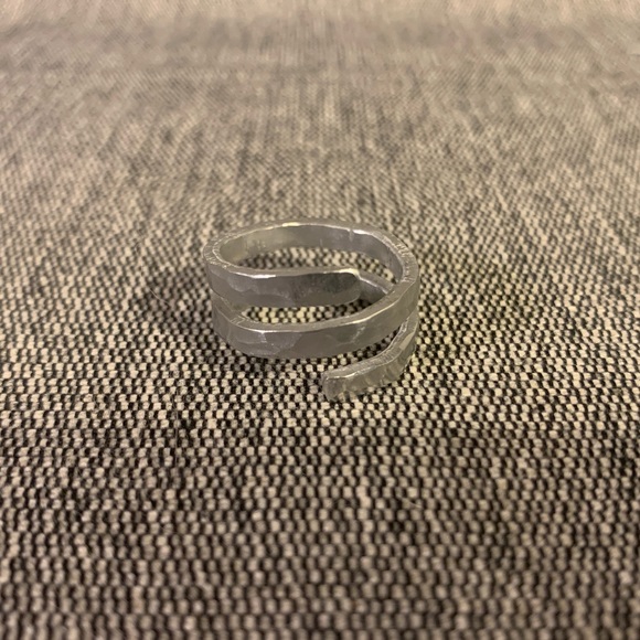 Handmade textured wrap ring - Picture 1 of 2